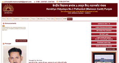 Desktop Screenshot of kv3pathankot.org